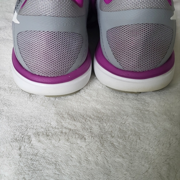 Nike Womens Flex 2016 RN Running Shoes Gray 830751-004 Low Top Mesh Lace Up Sz 9 - Picture 6 of 9